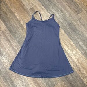 Blue Spaghetti Strap Dress